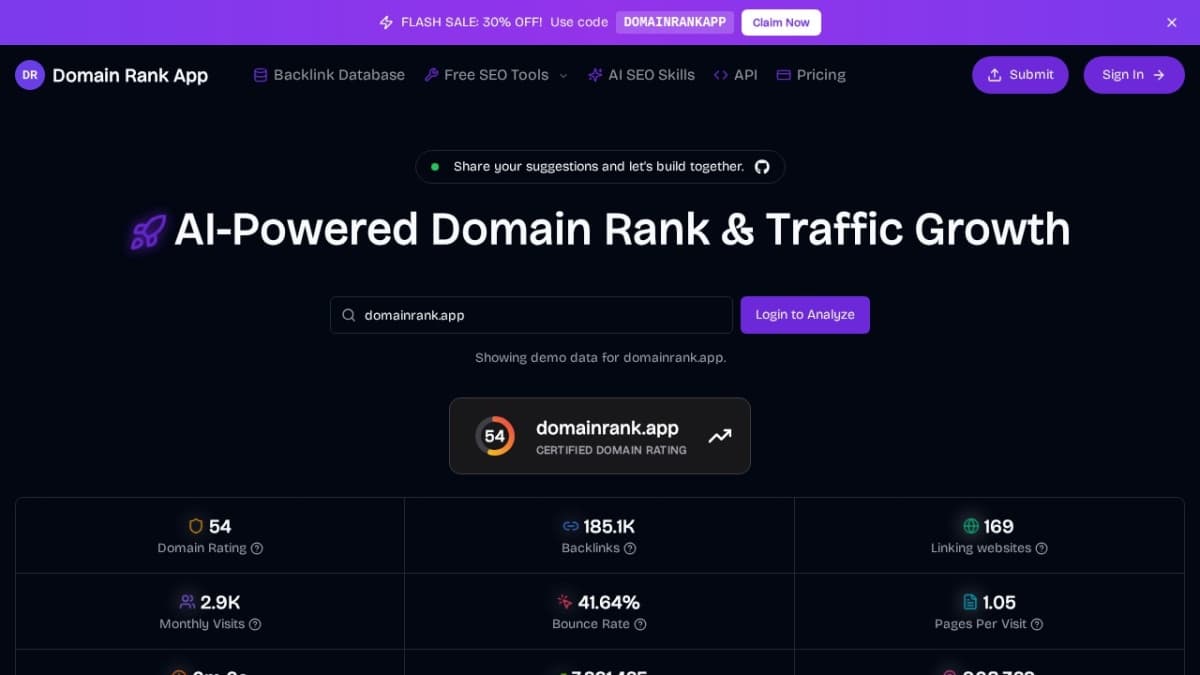 Domain Rank App