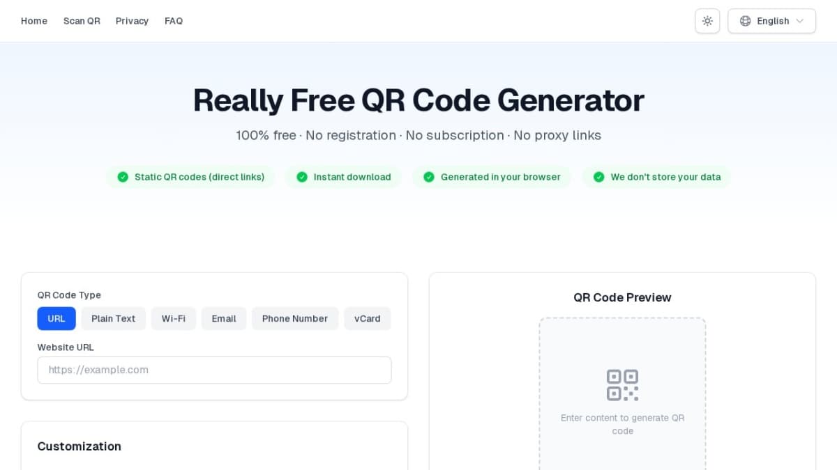 Free QR Code Generator