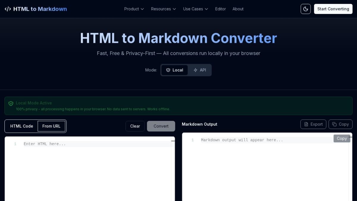 HTML to Markdown