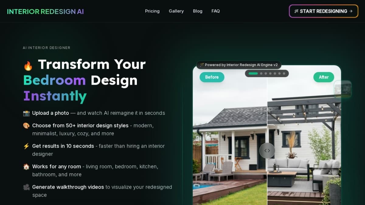  Interior Redesign AI