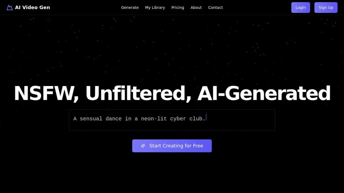 NSFWVideoGenerator.ai