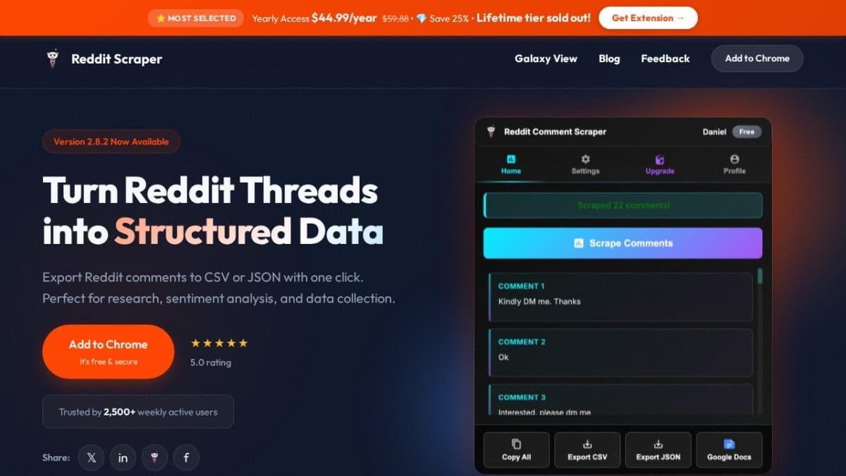 Reddit Comment Scraper