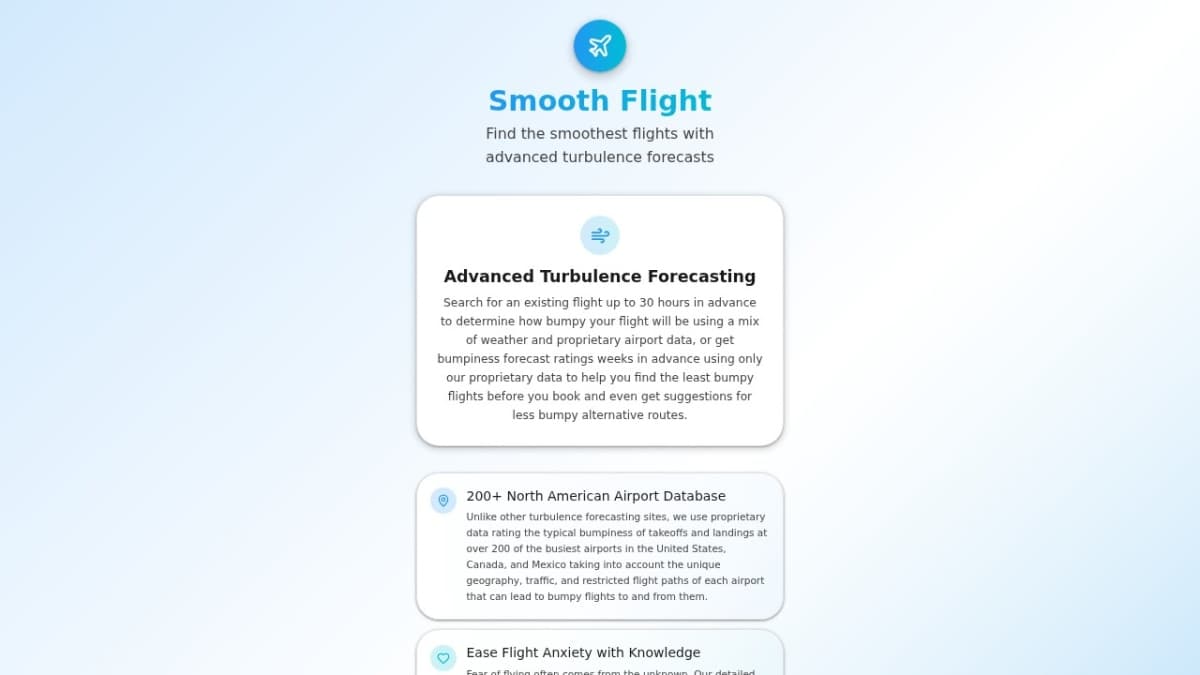 Smooth Flight App