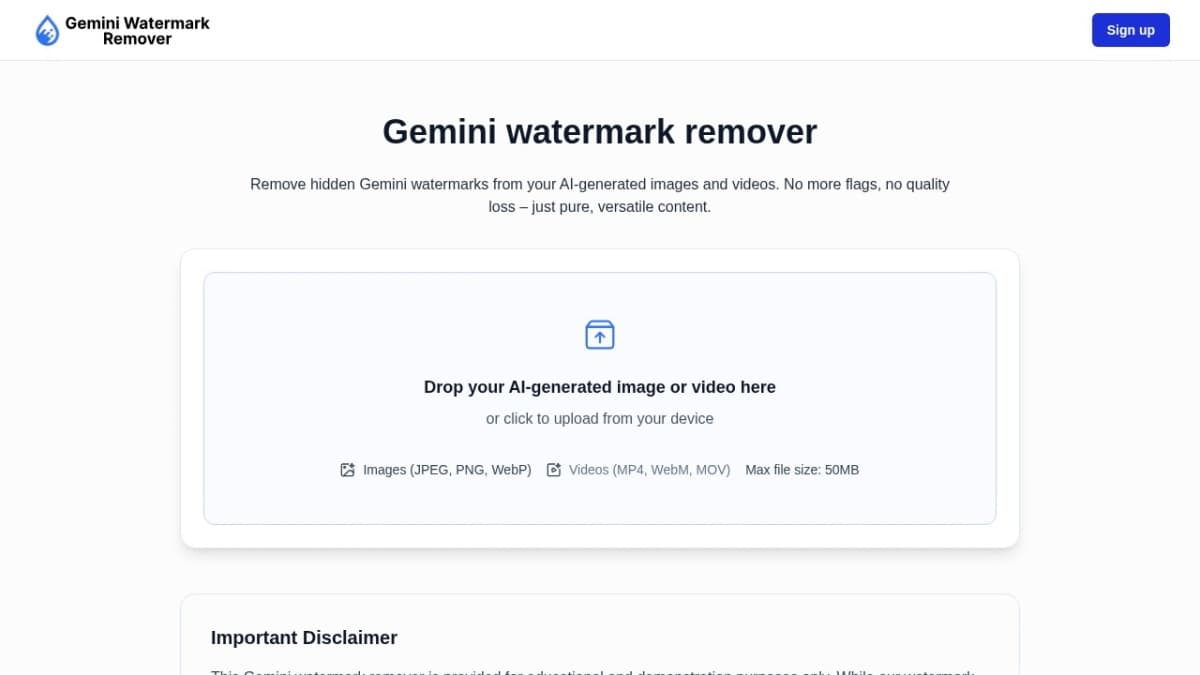 Gemini Watermark Remover