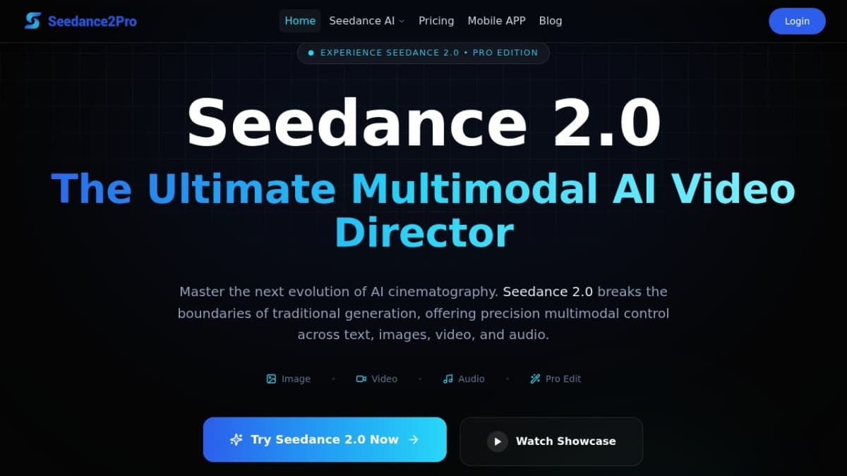 Seedance2Pro AI Video Generator