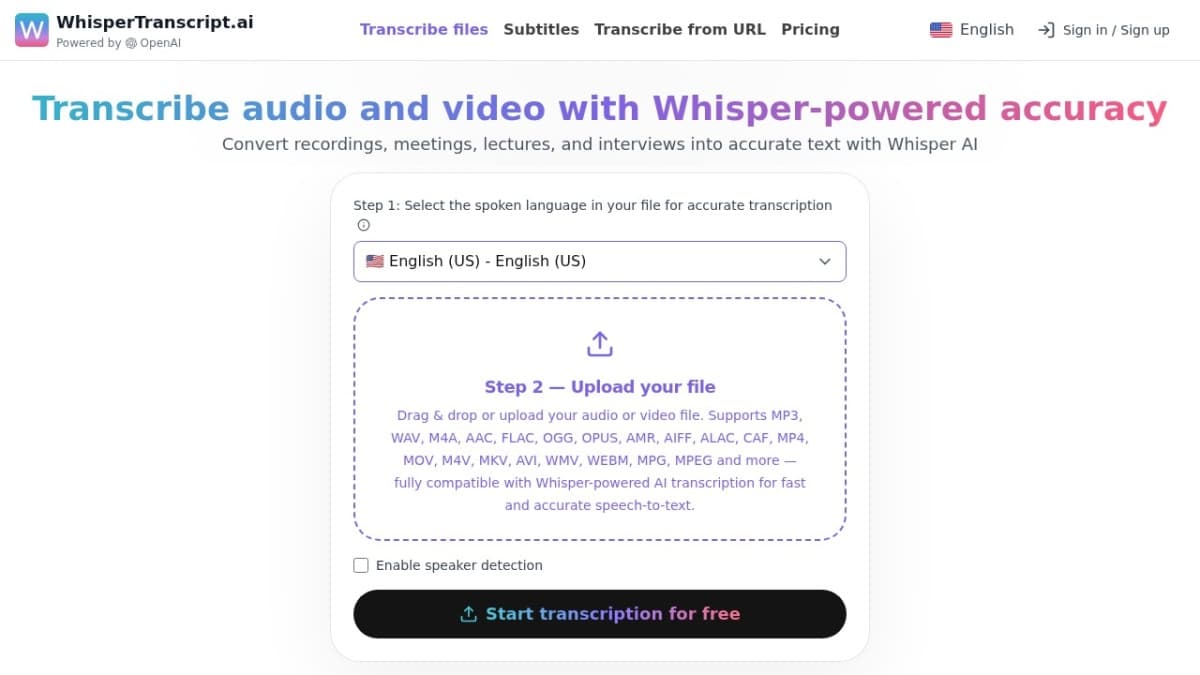 WhisperTranscript.ai