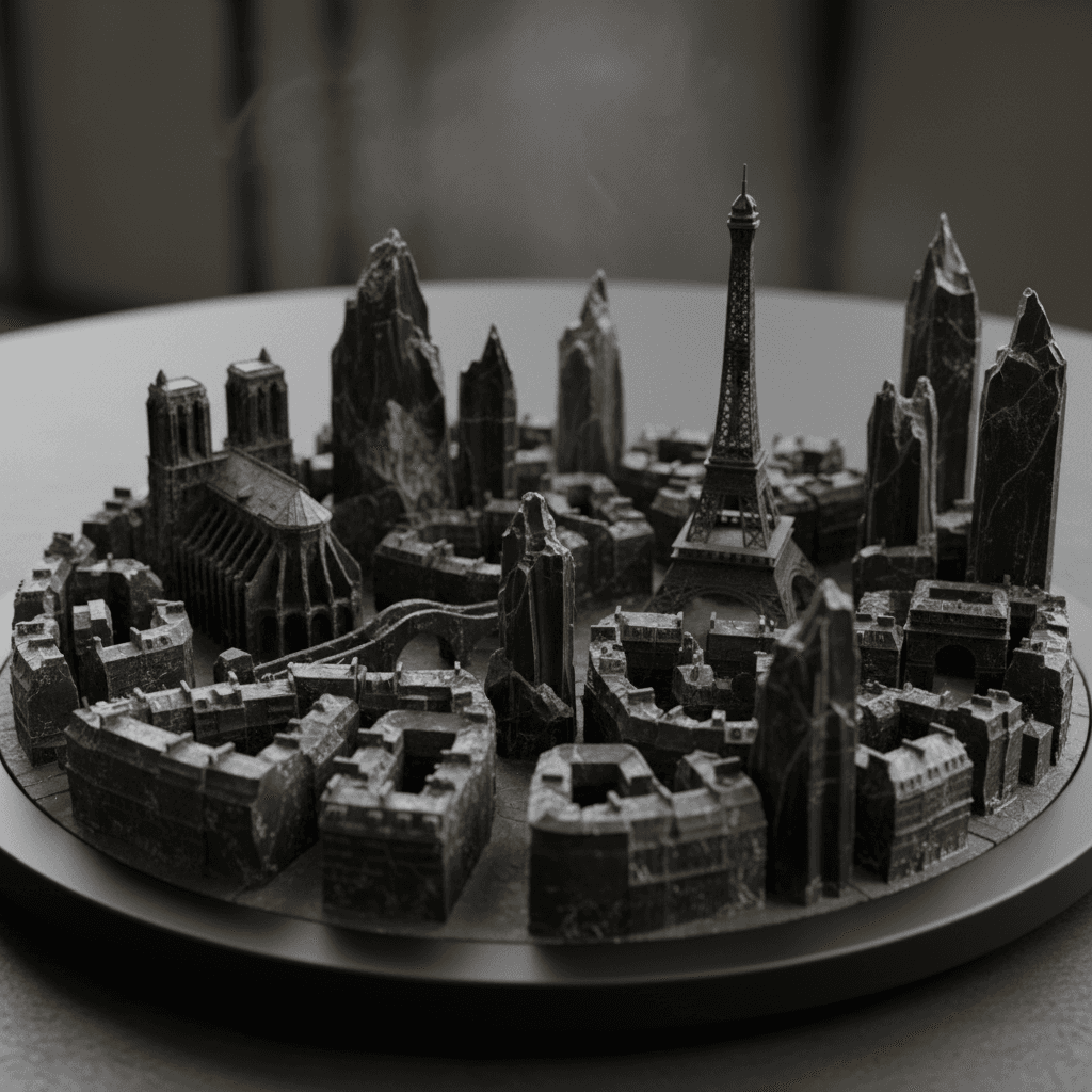 Gemini Image Prompt for app, 3d: (Paris, PC) Anchor: City Skyline :: Substance Material::4 Mo...