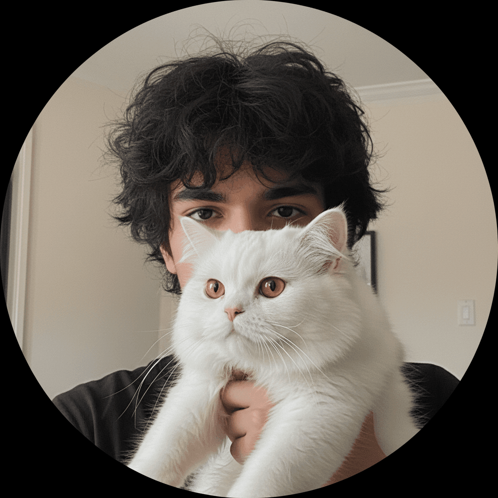 Gemini Image Prompt for app: Vignette shot of a youthful individual named Noor, possessin...