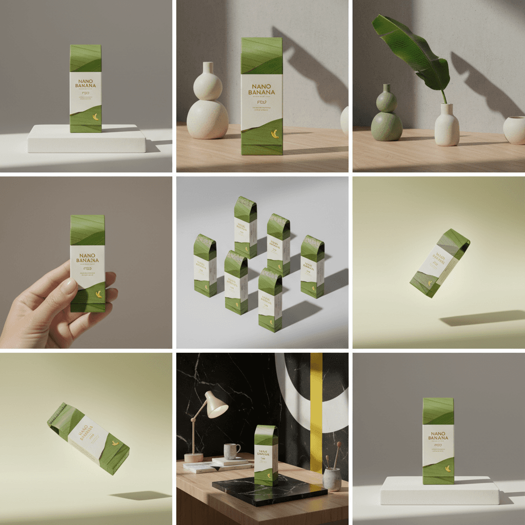 Gemini Image Prompt for product: Generate a professional brand visual presentation storyboard...