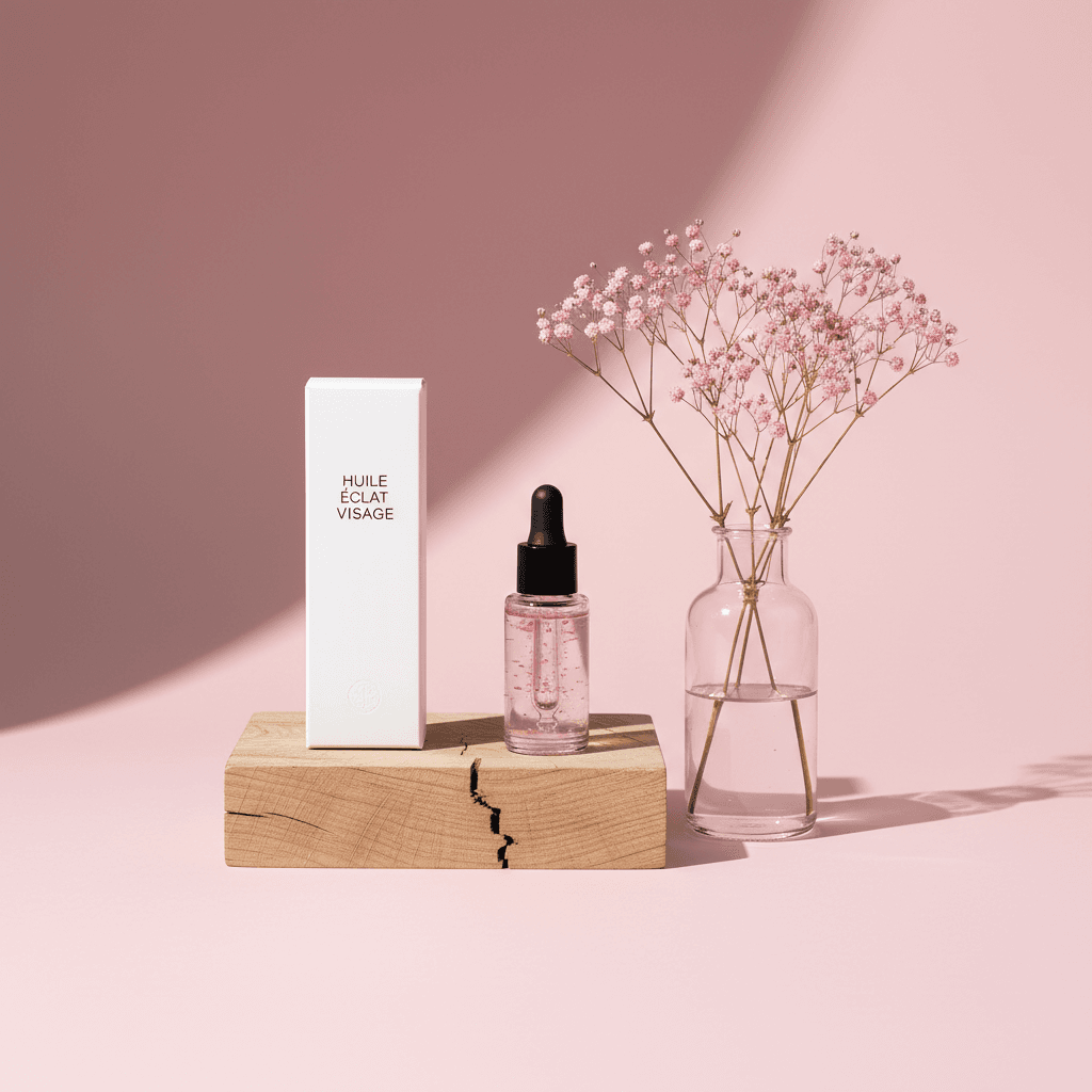 Gemini Image Prompt for product: Hyperrealistic, pared-down studio product shot of a petite,...