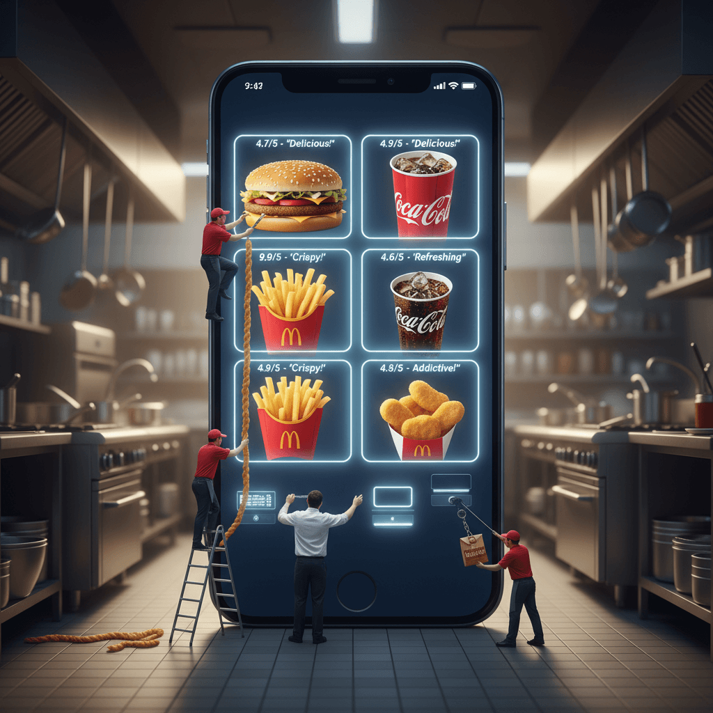 Gemini Image Prompt for 3d: Hyperrealistic conceptual advertising visual depicting an co...