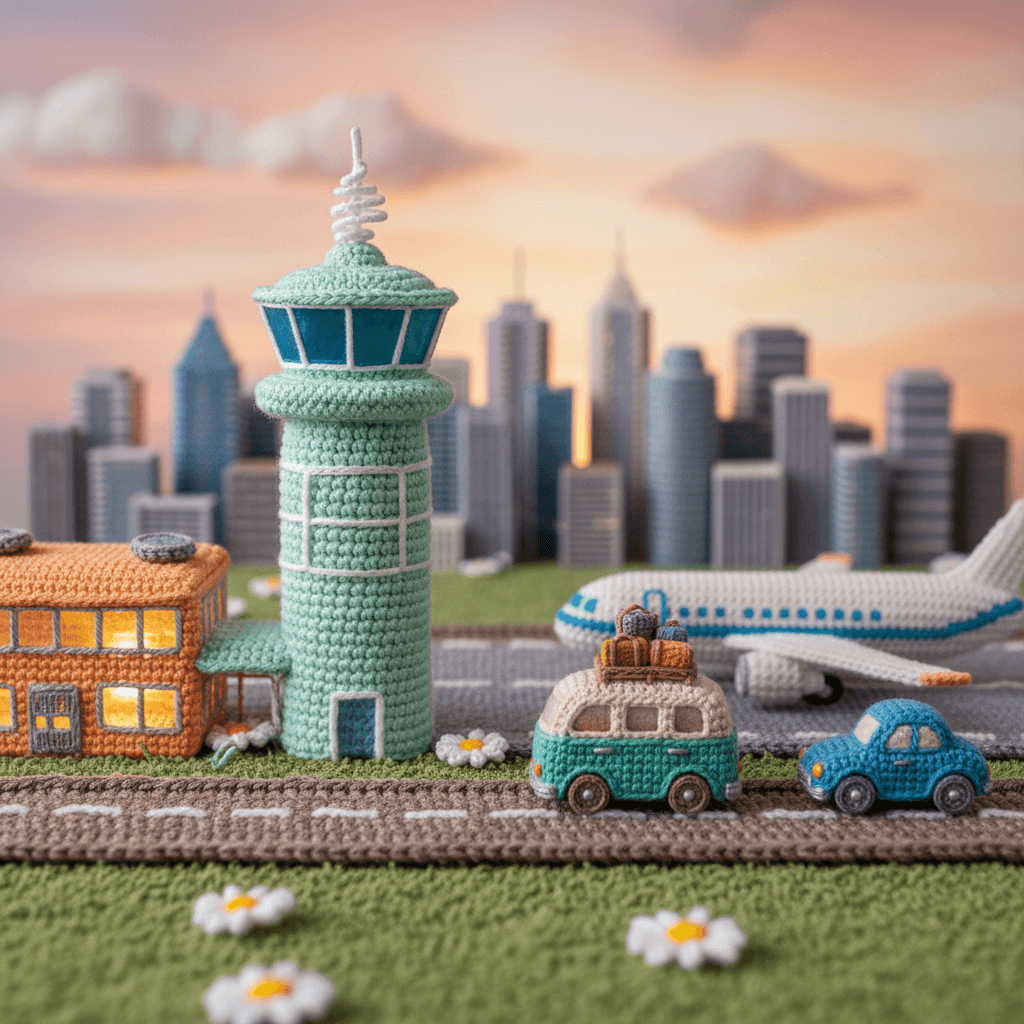 Gemini Image Prompt for 3d: A meticulously crafted tiny scene, constructed purely from c...