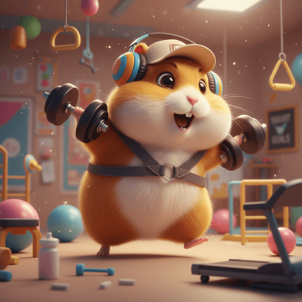 Gemini Image Prompt for other, 3d: An exquisitely rendered, charmingly cute golden hamster situ...