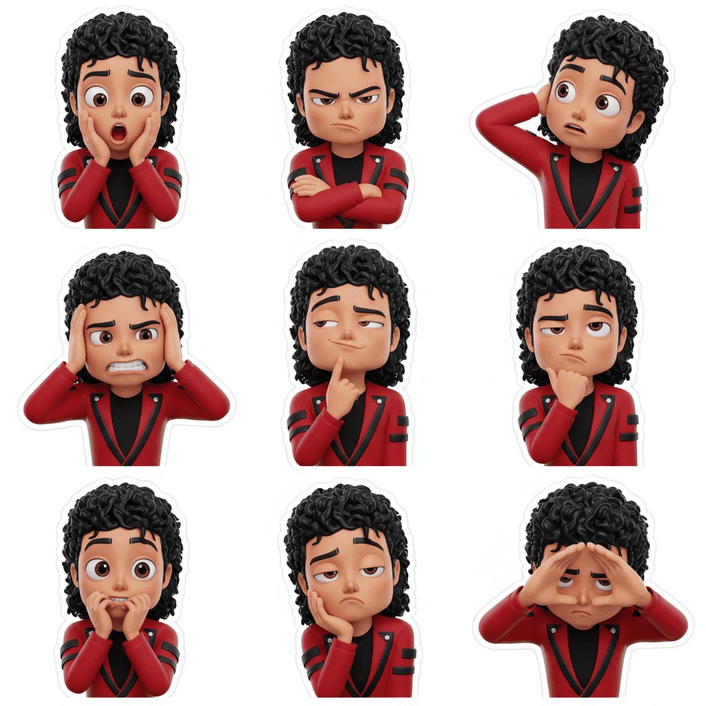 Gemini Image Prompt for json, 3d: project_metadata: title: Collectible Decals of Micha...