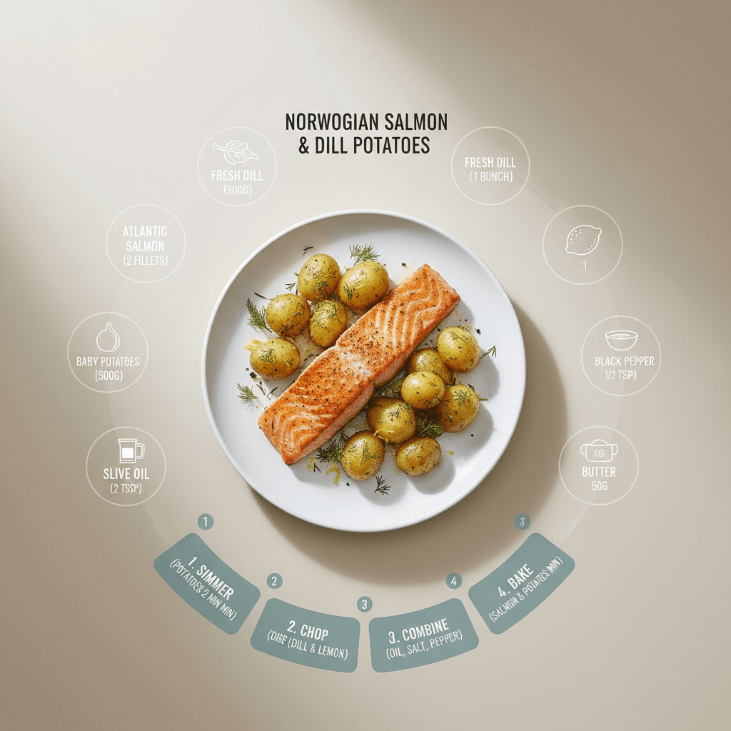 Gemini Image Prompt for food: Streamlined contemporary culinary infographic showcasing DIS...