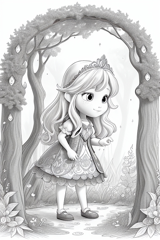 Midjourney coloring book prompt